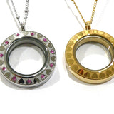 Memento gold plated keepsake pendant
