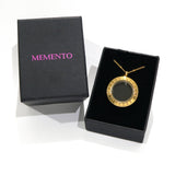 Memento gold plated keepsake pendant
