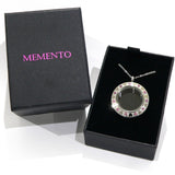 Memento silver colour pendant with crystals