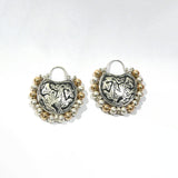 Annora Earrings, silver and 9 carat gold