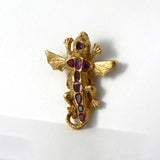 Gold Salamander Brooch