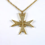 18 carat Gold plated Cross of a Knight of Malta