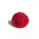 Roman Medusa Pendant (Opaque Red)
